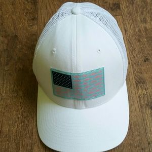 Columbia PFG flex fit hat.